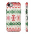 Icelandic Watercolor inspired by Christmas Sweaters - Impact Resistant Phone Case iPhone 8 Matte